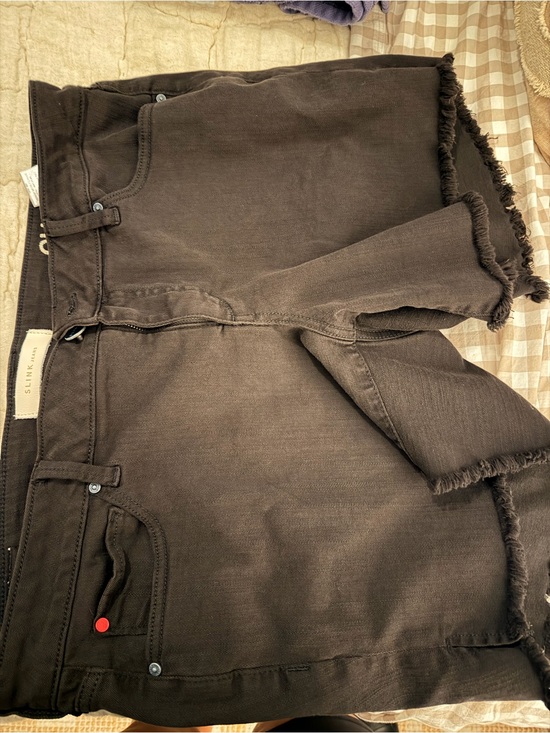 Slink Pants - Slink Women’s  Black Frayed Hem shorts